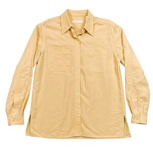 First Issue Liz Claiborne Button Down Shirt Peach Utility Blouse - S